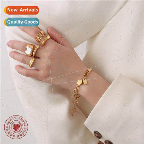 Niche splicing chain bracelet适用girls girlfriends titanium