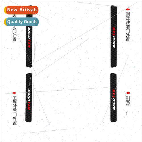 Apply 19 Mateng b8 B7 threshold strip carbon fiber leather w