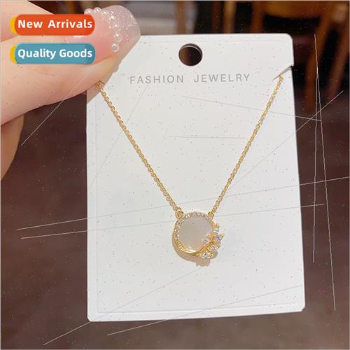 Mori sweet fashion delicate shell circle leaf necklace summe