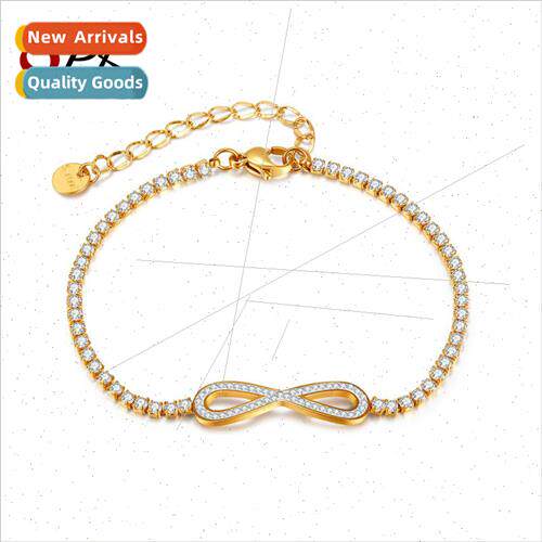 Korea niche endless 8 word tanium steel hjewelry hundred wh