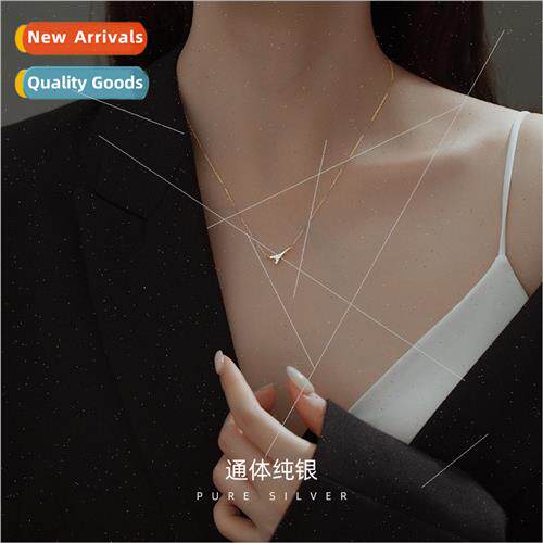 S925 silver gold-plated necklace women France Paris Tower sh