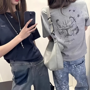 T恤26早春 百搭短袖 高品原定 LOW胸前小LOGO后背小马印花修身