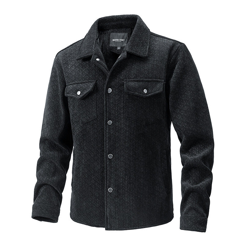 Business fleece longsleeved jacket男士加绒外套商务韩版夹克潮