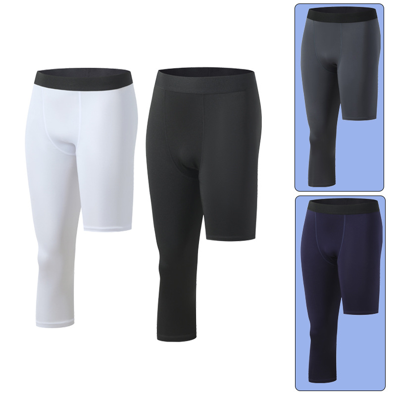 单腿裤篮球紧身裤七分NBA打底裤