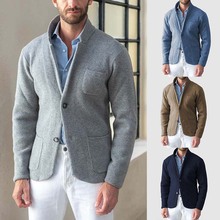 Men's business jacket shirt 商务男士个性长袖夹克衬衫修身外套