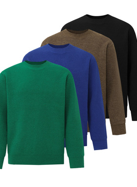 慵懒风套头毛衣韩版潮流针织衫保暖上衣 Pullover trend knitwear