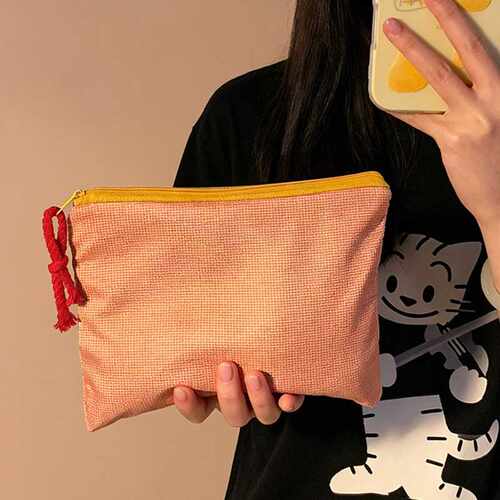 韩版INS风撞色化妆包外出化妆品