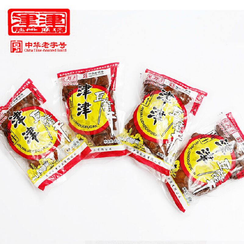 苏州特产津津豆腐干90克乘10包卤味香辣素食品零食特色小吃包邮