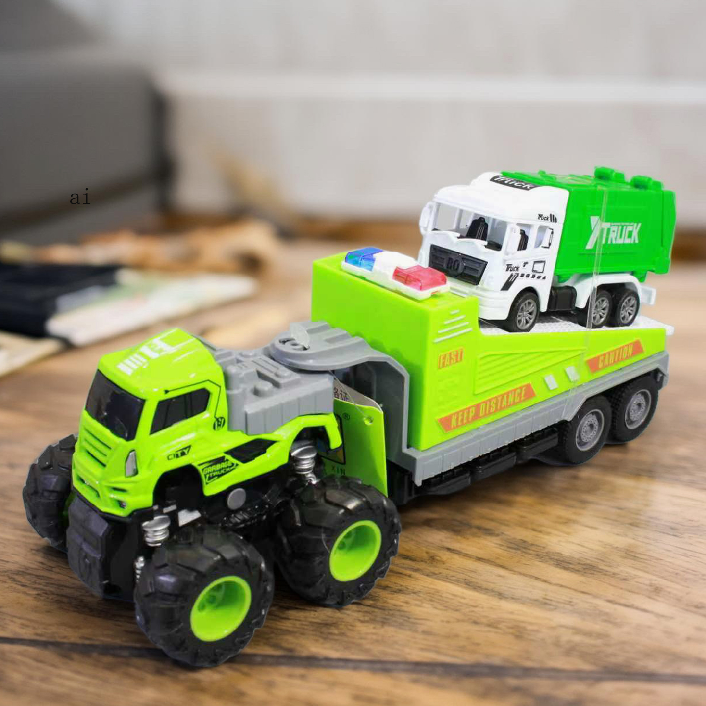 合金拖车道路清理车儿童小汽车