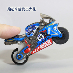 跑起来带火花的摩托车急速机车儿童玩具狗狗赛车火石喷火摩托车