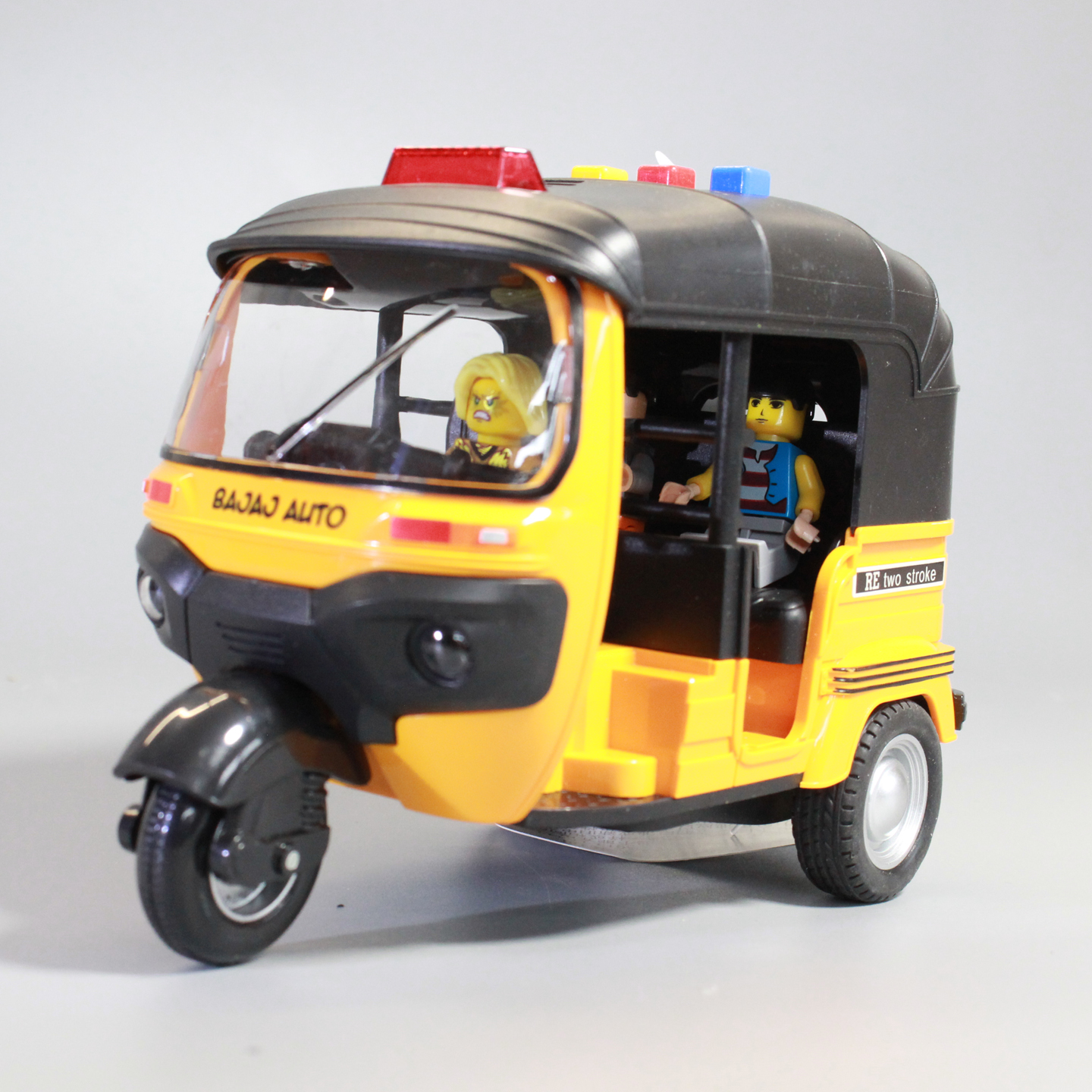 东南亚三轮车模型仿真电动三蹦子