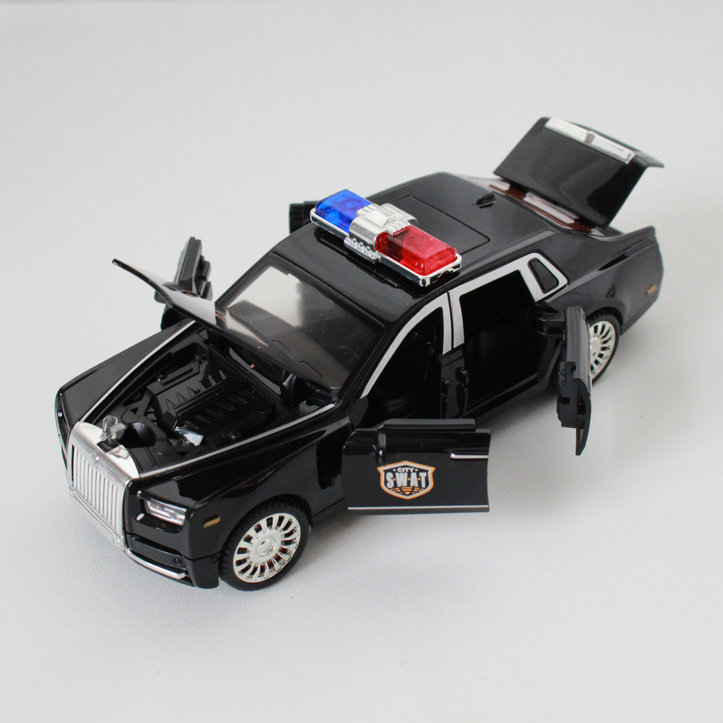 声光惯性豪华警车仿真模型玩具