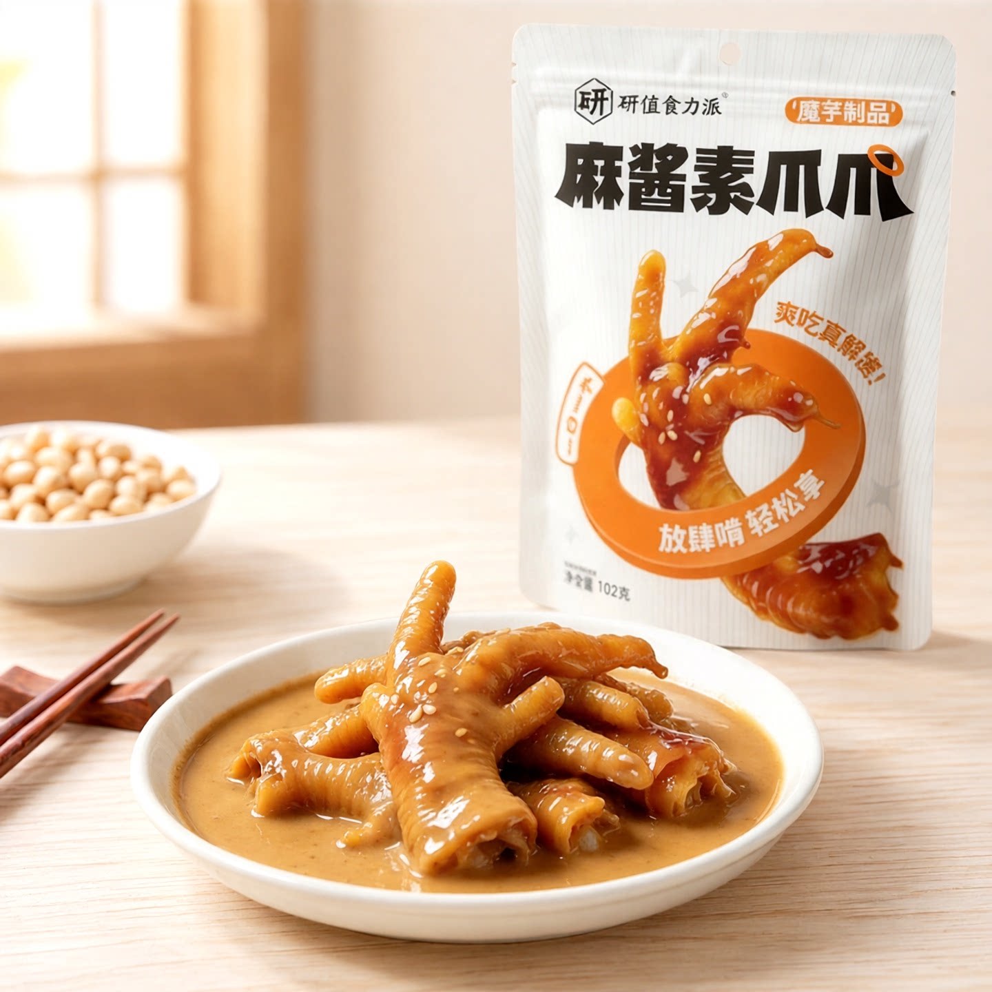 魔芋素爪爪酸辣麻酱味零食102g