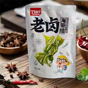 丁丁同学老卤海带结218g香辣独立小包下饭下酒菜休闲网红小吃零食