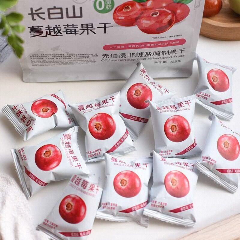 莓日悠果长白山蔓越莓果干蓝莓果干烘焙水果干休闲小零食整箱2袋