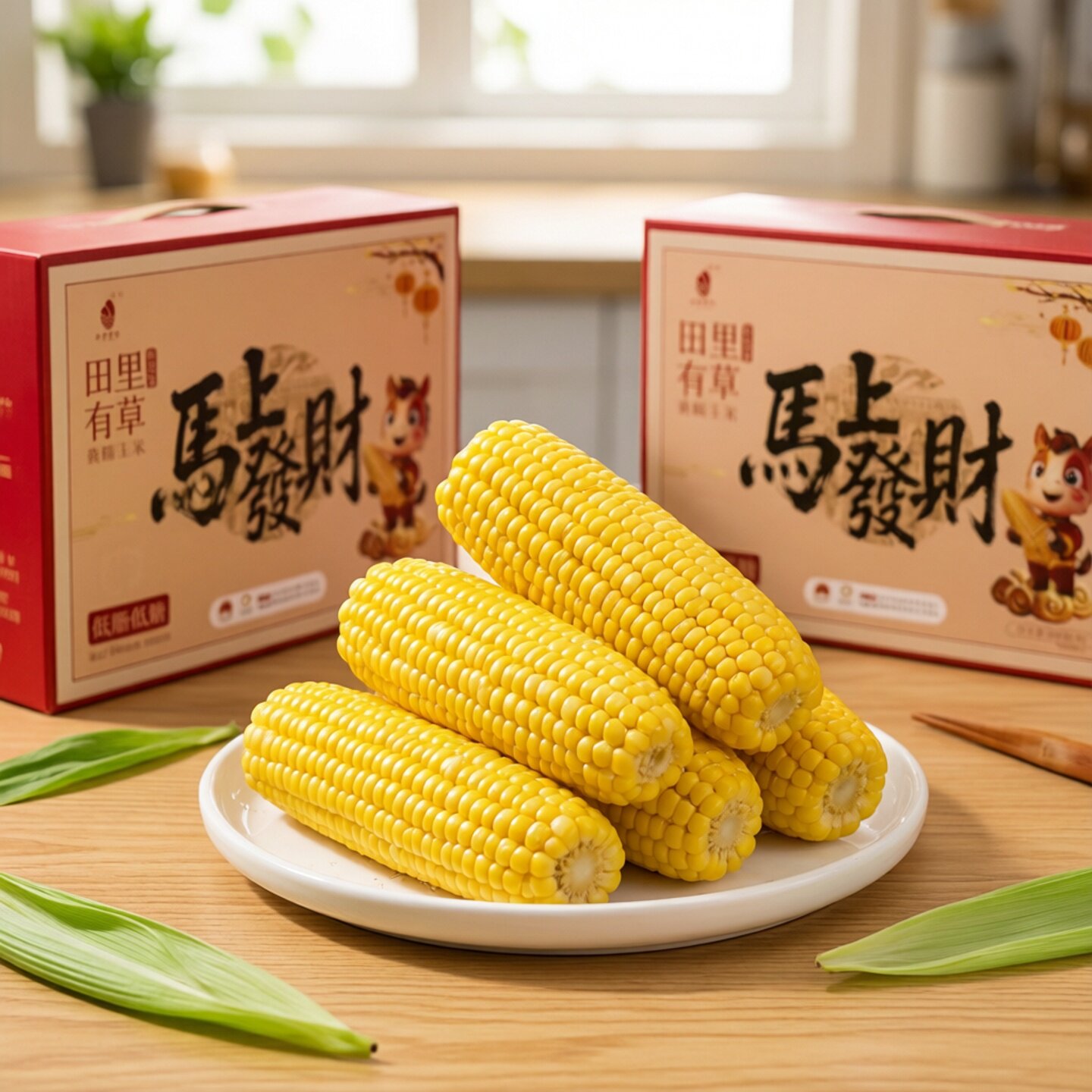 田里有草黄糯玉米10穗礼盒