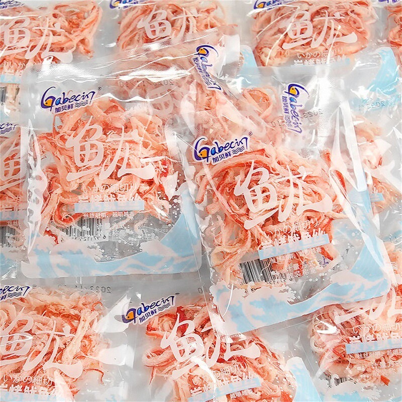 加倍鲜炭烧鱿鱼丝独立小包网红休闲特产小吃零食即食风干手撕海鲜