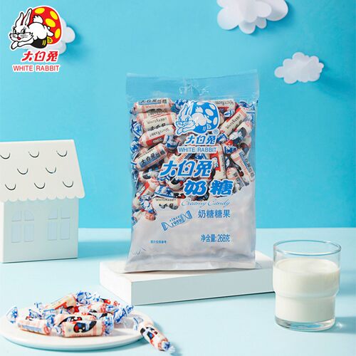 【大白兔】牛轧奶糖组合追剧零食奶香浓郁大粒花生小包装
