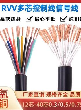 金鹏宇控制电缆RVV12芯14芯16芯20芯24芯30/40芯0.3/0.5/0.75平方