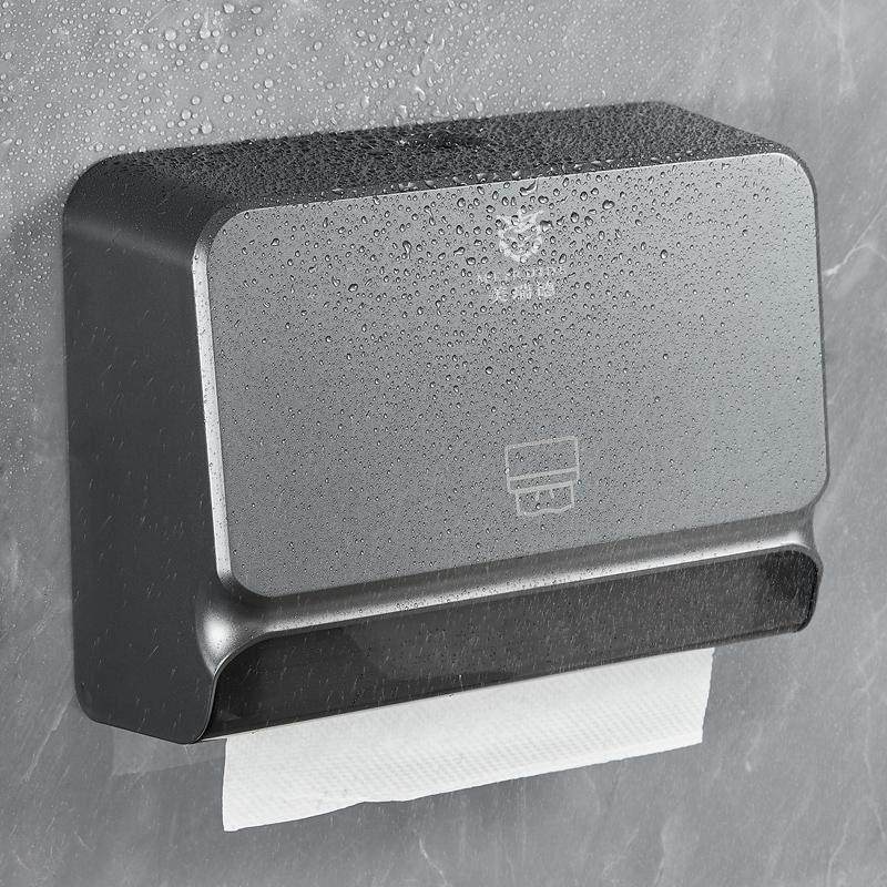 厕所抽纸盒挂壁式擦手纸盒卫生间免打孔防水抹干手纸巾盒酒店商用,家装主材,卷纸器/纸巾架,淘宝优惠券,粉丝福利购,淘宝优惠卷