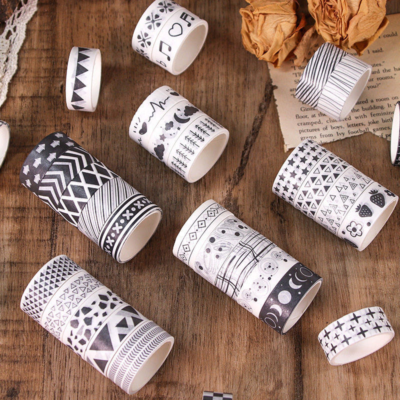 小麦青春新款60卷和纸胶带套装礼盒创意韩版卡通手帐素材和纸贴纸