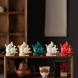 2026马年生肖马摆件马踏飞燕陶瓷可爱玄关桌面家居客厅房间装 饰品