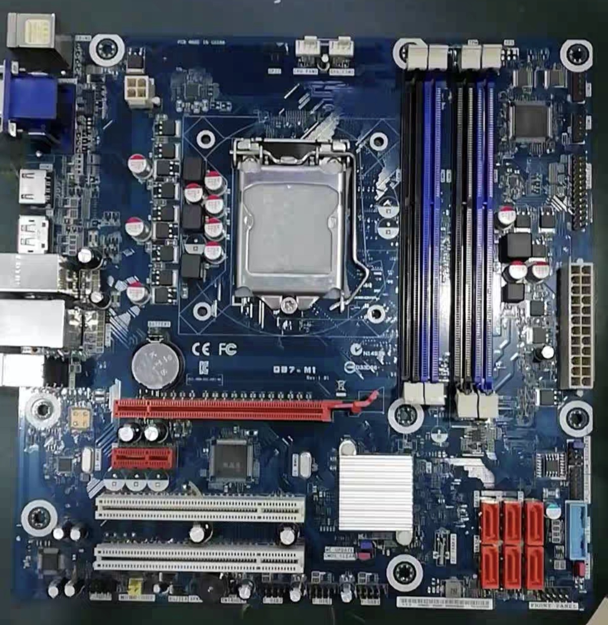 包邮 原装清华同方Q87-M1 主板 和硕台式机 1150 针带VGA+HDMI+DP