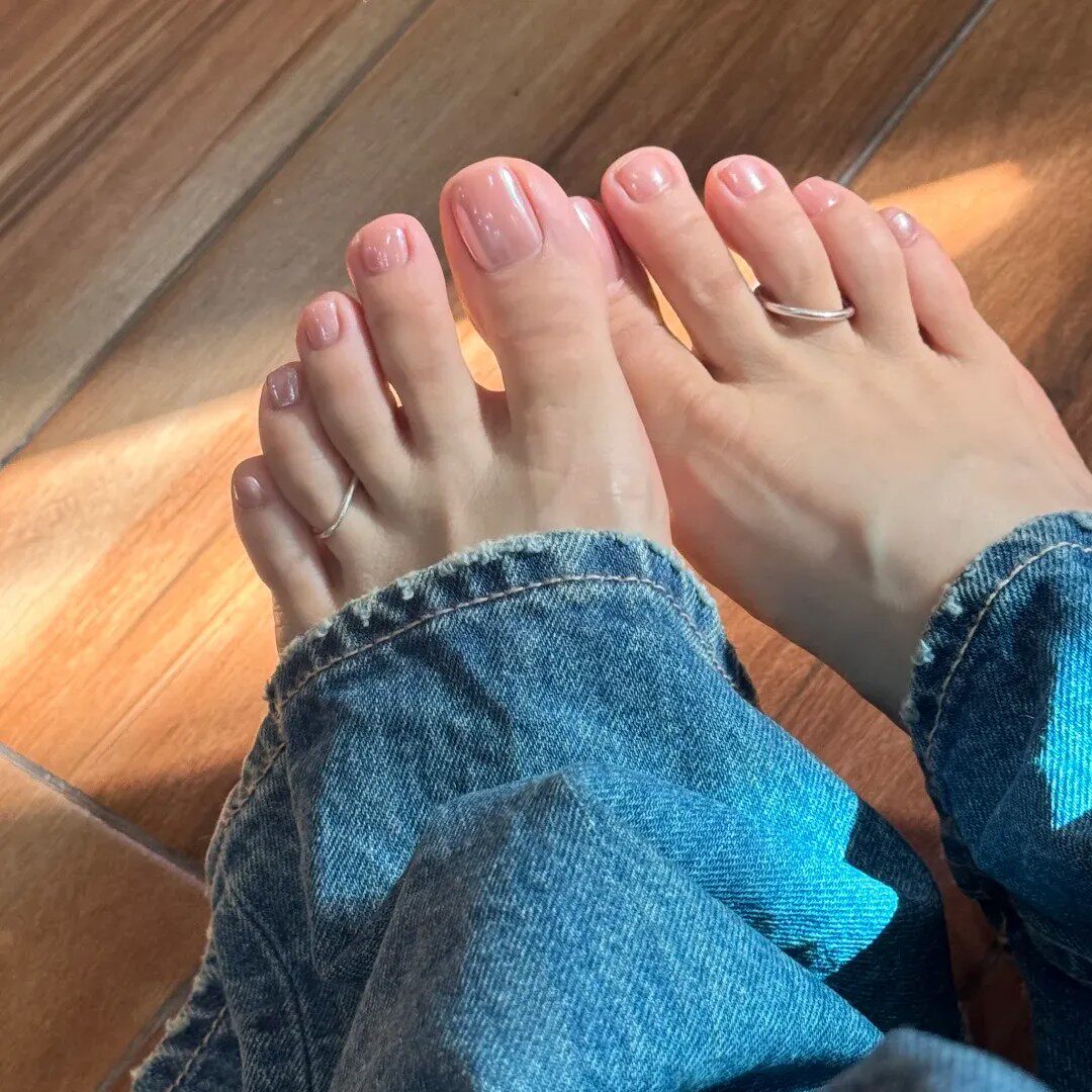 Hailey海莉极光珍珠粉脚指甲贴片持久婚甲孕妇防水手工穿戴甲美甲