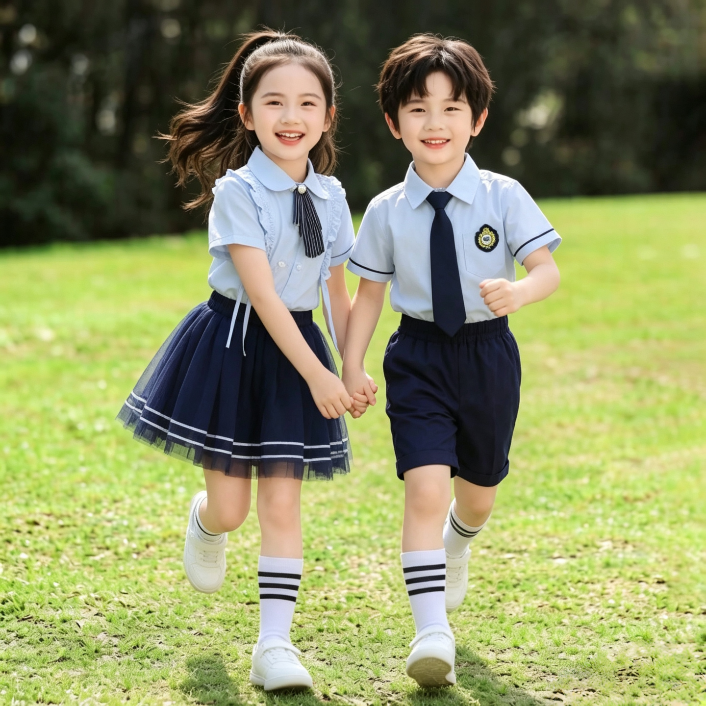 六一儿童演出合唱服小学生学院风诗歌朗诵比赛表演服装幼儿园园服