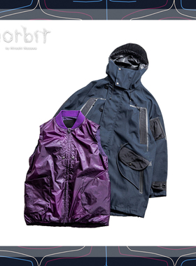 norbitNorbit×ALPHA 工装风冲锋衣夹克户外工装风衣防风保暖外套