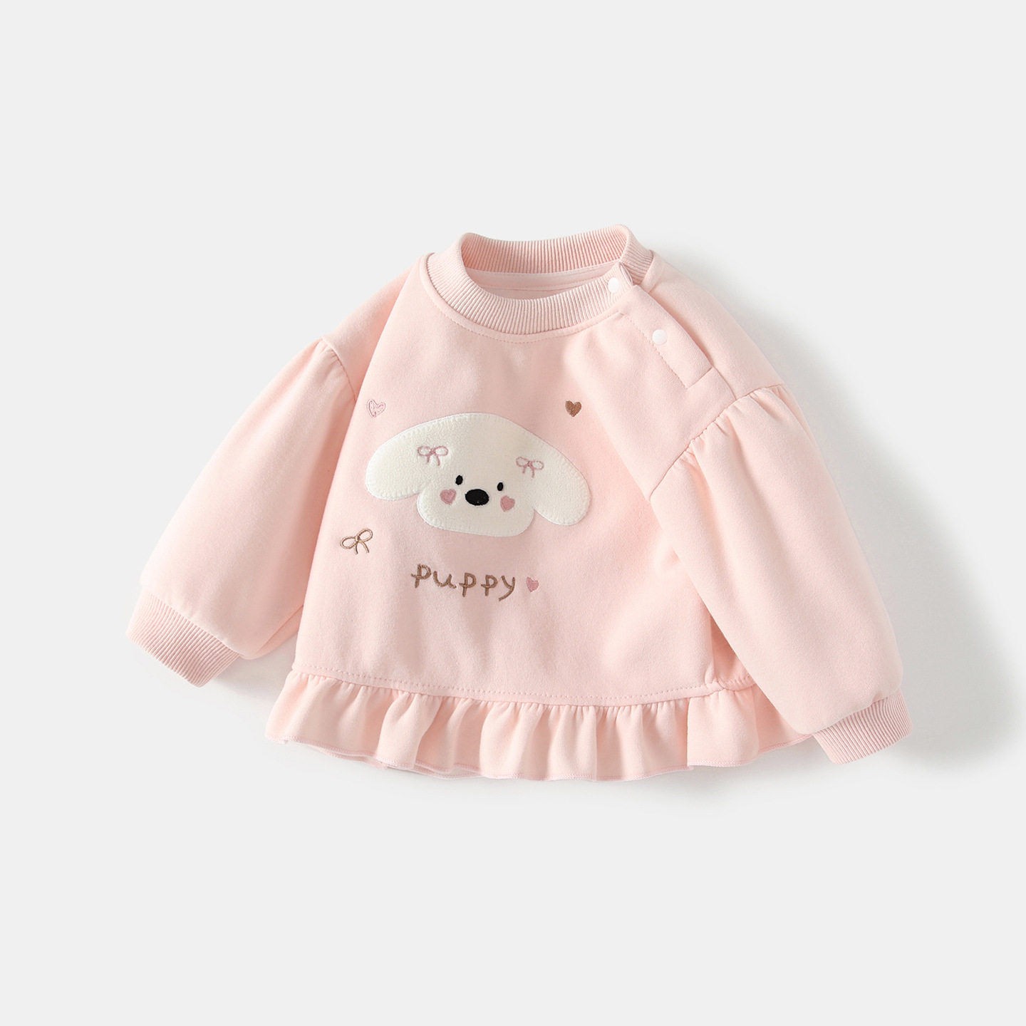 女童卫衣春装2026新款女宝宝洋气上衣春秋款儿童套头衫衣服小童装