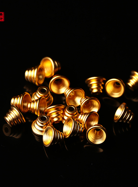 金色螺纹分体三通佛塔隔珠