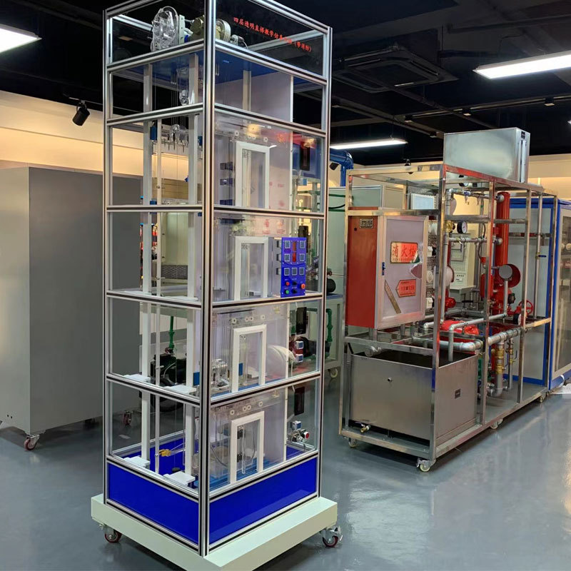 PYJY新款-三层四层五层六层消防电梯模型 仿真实物电梯教学