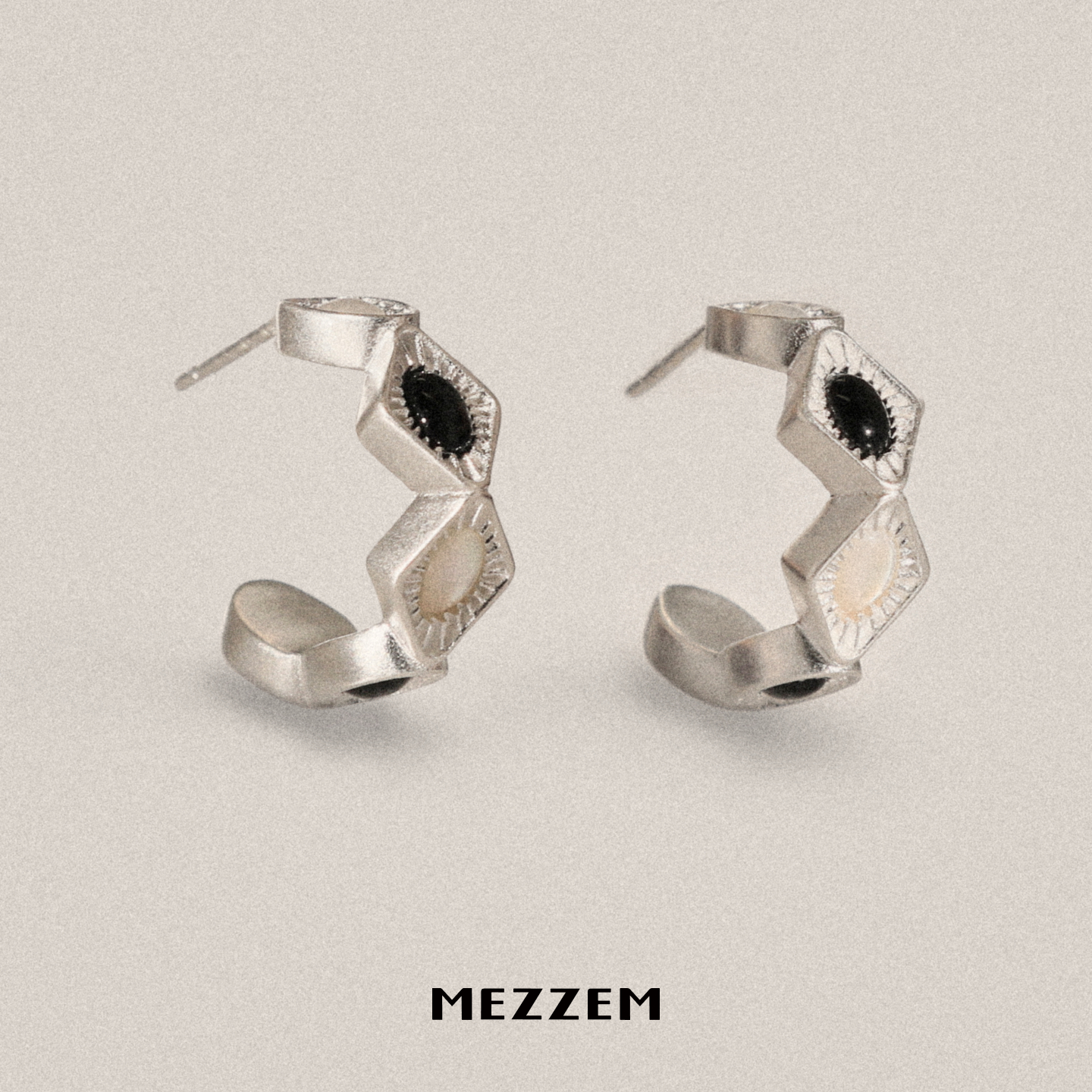 MEZZEM x LOPHNE 原创小众设计高级感独特耳钉 复古时尚精致耳饰