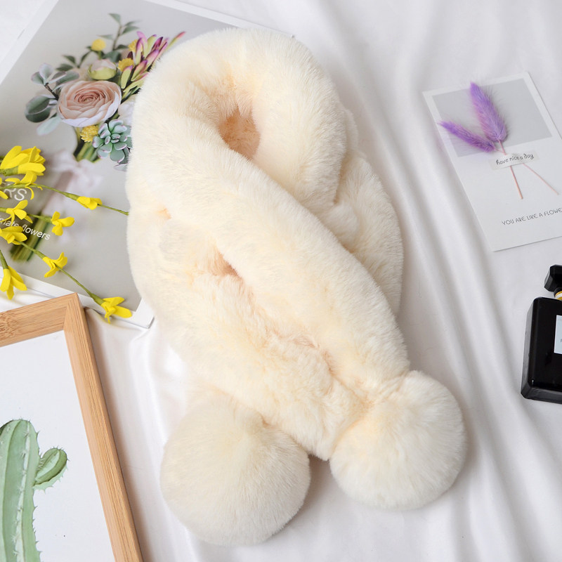 兔毛毛绒围巾围脖女韩版獭兔毛绒皮草冬季保暖小儿童毛毛交叉毛领,运动包/户外包/配件,围巾/围脖,淘宝优惠券,粉丝福利购,淘宝优惠卷