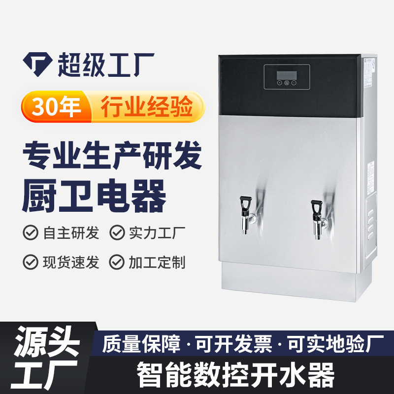 餐厅水龙头过滤直饮机加热跨境商用大容量开水器全密封数控开水器