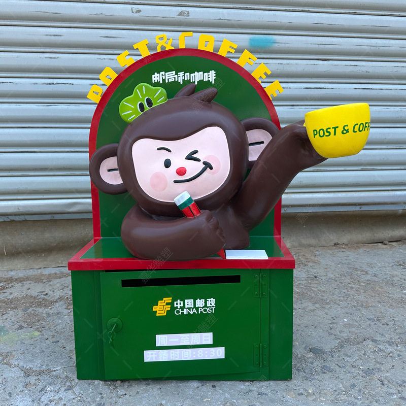 户外大型美陈玻璃钢卡通雕塑定制树脂摆件3D打印ip公仔吉祥物模型