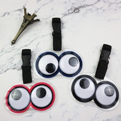 Luggage Tag PVC活动眼睛行李牌尼龙织带登机标识牌行李标签
