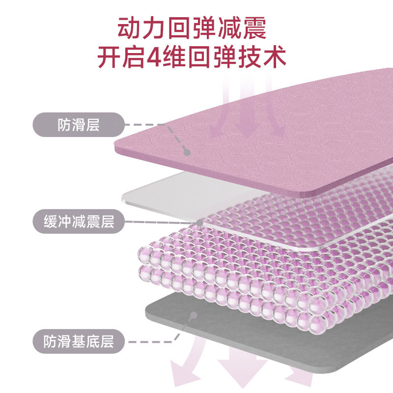 TPE加厚加宽瑜伽垫防滑女