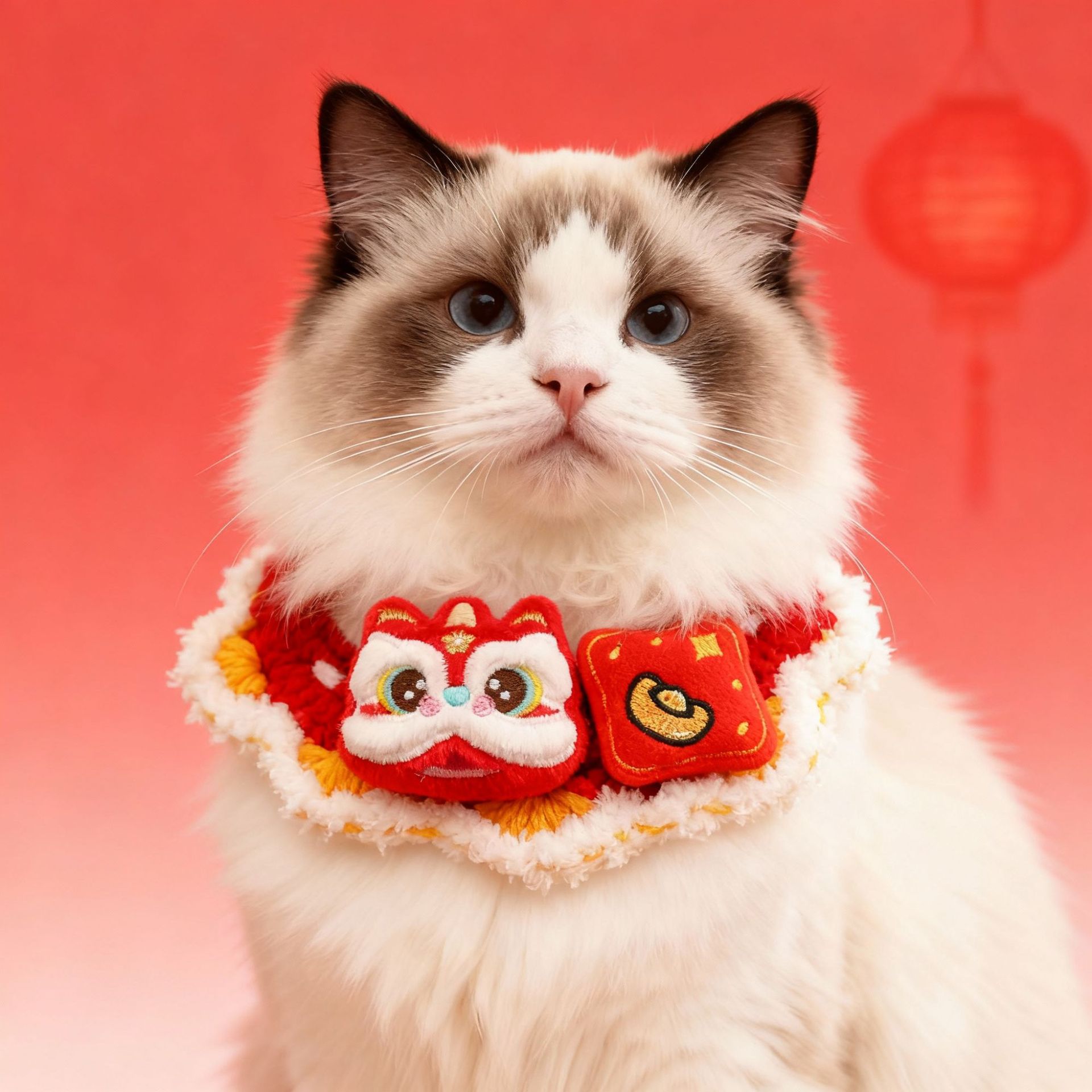 宠物新年项圈春节猫咪狗