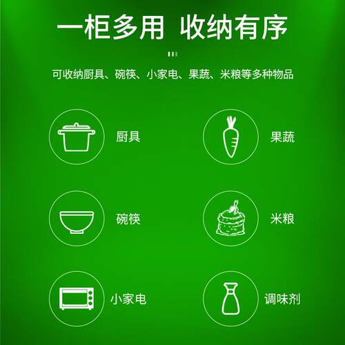 商用不锈钢储物柜收纳柜大容量推拉门碗柜保洁柜