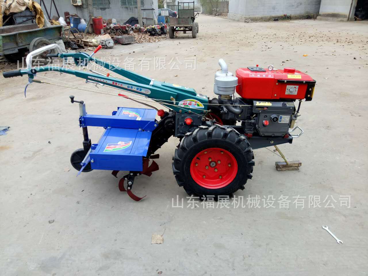 大马力单杠柴油手扶拖拉机多功能旋耕起垄手扶车配套各种农机具