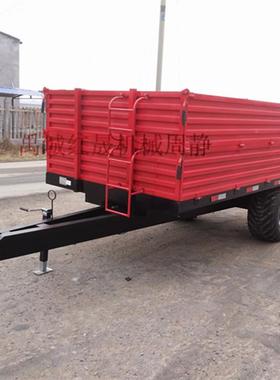 5吨农欧拖车 农车斗 液压后DZO用翻农用拖车 半挂自卸式车用斗
