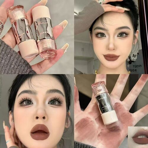 美拉德口棕！哑光雾面丝绒唇釉唇泥不掉色低饱和显白吃土色口红女