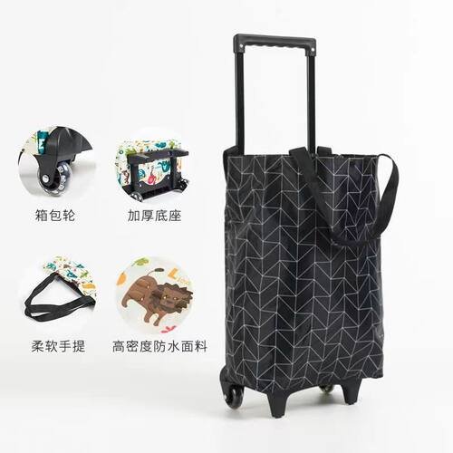 可伸缩拉杆购物车买菜小