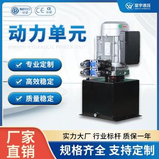 液压动力单元总成24v-380v微型双向液压泵站电动升降平台油缸