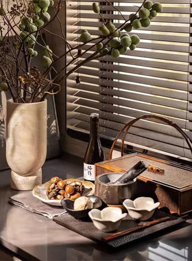 新中式样板间厨房软装饰品