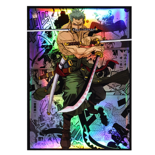 OPCG卡套海贼王索隆卡牌套onepiece镭射款66x91mm妹套