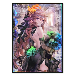 60张PTCG卡套 原神八重神子 游戏卡套适用于宝可梦卡牌和万智牌