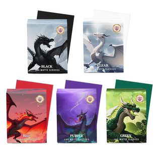 100张 宝可梦万智牌MTG 磨砂纯色卡套卡牌保护套66*92mm